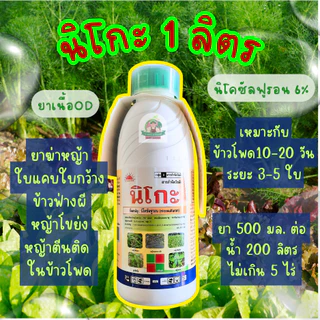 นิโกะ 1 ลิตร นิโคซัลฟูรอน พระอาทิตย์ ทีเจซี ยาฆ่าหญ้า ใบแคบ ใบกว้าง ในไร่ข้าวโพด