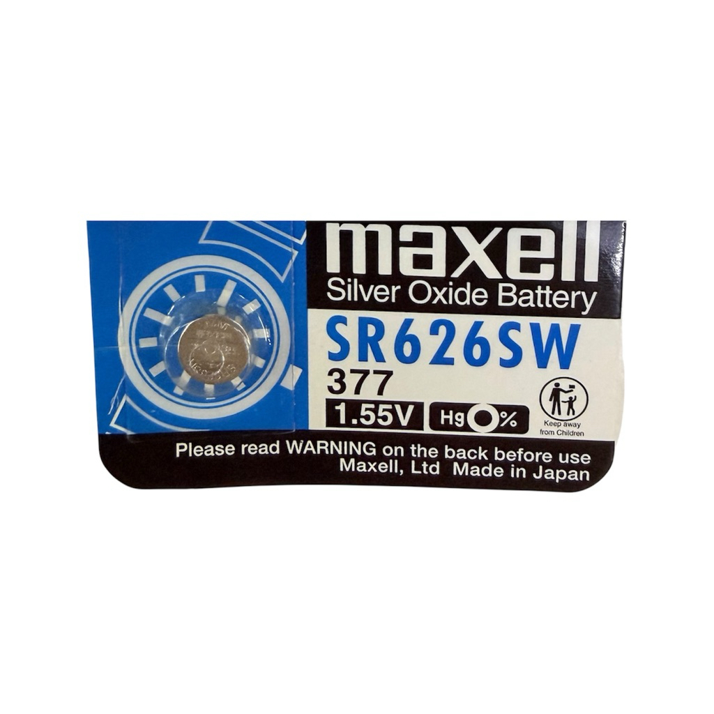 ของแท้ ถ่านกระดุม Maxell Silver Oxide 1.55V & Lithium 3V Made in Japan (1 เม็ด)