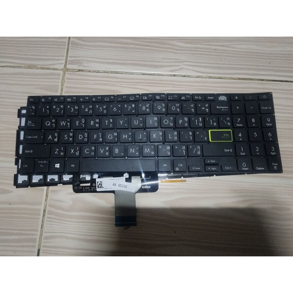 Keyboard Asus คีย์บอร์ด เอซุส VivobookS533 S533E แบบมีไฟ backlight