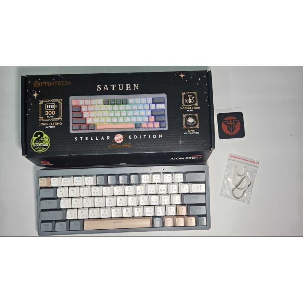 [มือสอง] Fantech atom pro63 mechanical keyboard red switch
