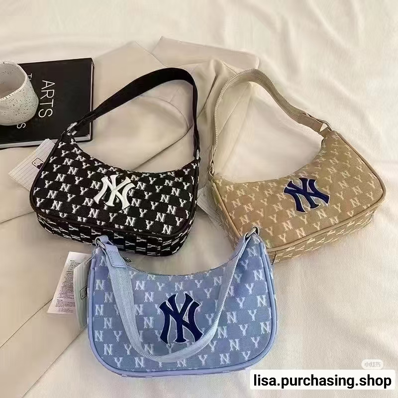 (พร้อมส่ง)  กระเป๋าถือMLB Monogram กระเป๋าสะพายข้างสำหรับผู้หญิงชาย