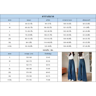 S-5XL กางเกงยีนส์ผู้หญิงเอวสูงสีกรมเข้ม ผ้าคุณภาพดี ทนทาน ตัดทรงตรง ใส่สบาย มีครบทุกไซส์
