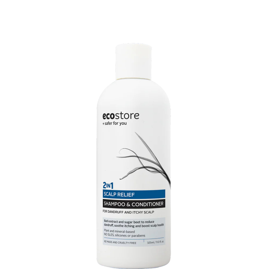 Ecostore อีโคสโตร์ แชมพูสำหรับขจัดรังแค Scalp Relief 2 in 1 Shampoo & Conditioner For Dandruff and I