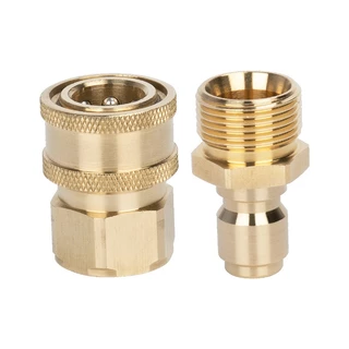 M22*1.5 คอปเปอร์หน้าปั้ม คอปเปอร์สำหรับเครื่องฉีดน้ำแรงดันสูง ข้อต่อทองเหลือง คอปเปอร์น้ำ
