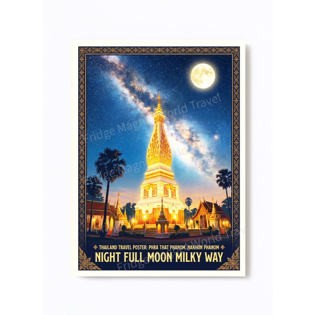 แม่เหล็กติดตู้เย็น ไทย บุรีรัมย์ เลย นครพนม อุดรธานี อุบลราชธานี 2×3 นิ้ว ของฝากไทย Fridge Magnet Thailand Size 2x3