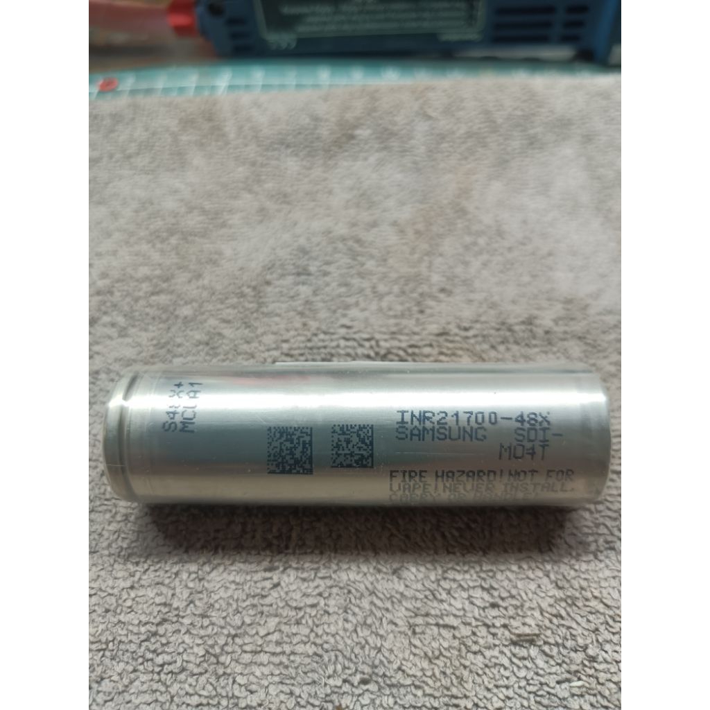 ถ่านชาร์จมือสอง INR 21700 (ปลอกใส) มือสองผ่านการเทสหาค่าความจุแล้วทุกก้อน