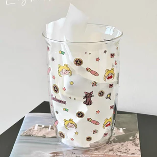 แก้วน้ำ เซเลอร์มูน💓🌙 Sailor Moon 480 ml วัสดุแก้ว พร้อมส่ง