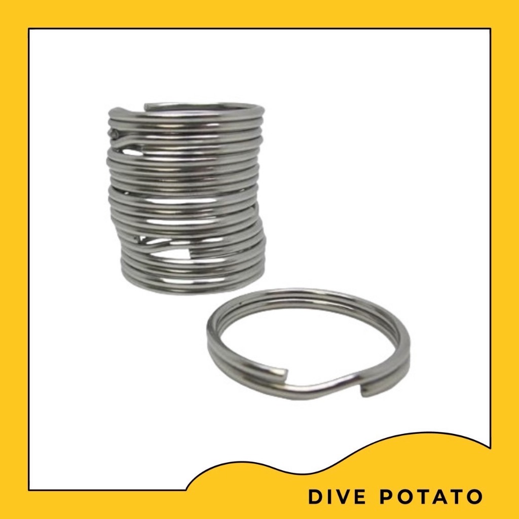 SS304 Split Ring 34mm dia.30mm round wire (1ea)