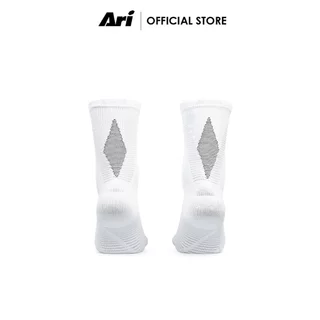 ARI ADEPT TERRY RUNNING CREW SOCKS - WHITE (AHW1706-02) ถุงเท้า อาริ ADEPT TERRY RUNNING สีขาว
