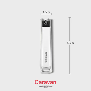 Caravan Crew Nail clippers กรรไกรตัดเล็บ สแตนเลส ด้ามจับถนัดมือ คมกริบ ตัดง่าย กรรไกรตัดแต่งเล็บ