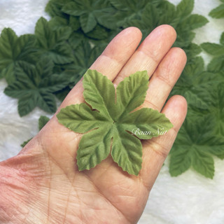 🔥 พร้อมส่ง 🔥 ใบไม้ผ้า 6 แฉก ใช้ตกแต่งงานฝีมือ ถุง 100 ชิ้น /…