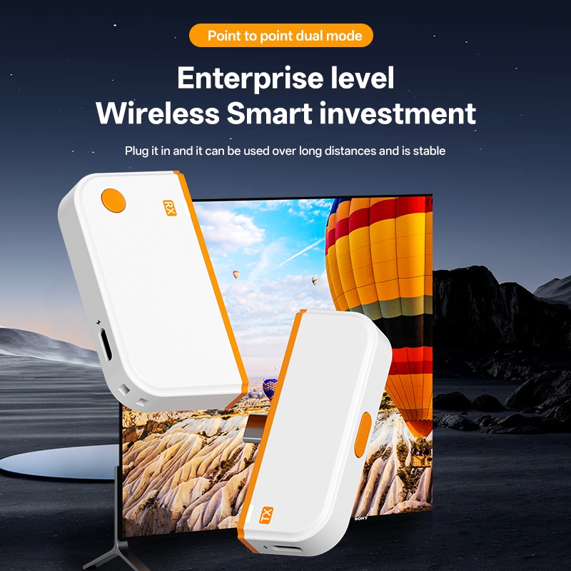 อุปกรณ์แชร์หน้าจอไร้สาย 1080P HDTV to Type-C HDMI Wireless