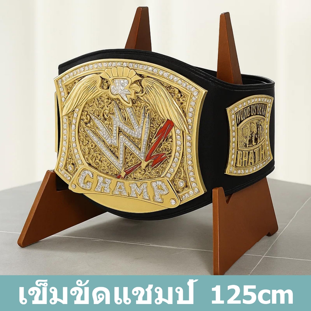 เข็มขัดแชมป์ WWE รุ่นใหม่ รุ่นมืออาชีพสำหรับอีสปอร์ตมวยปล้ำ สีทอง สำหรับเด็ก