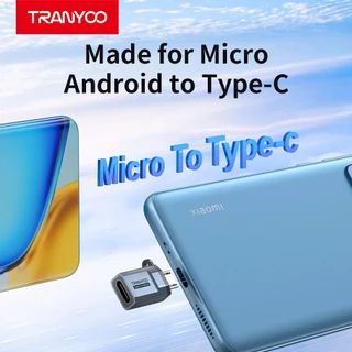 TRANYOO E22 Adapters อะแดปเตอร์ USB-C หญิงเป็น USB/ Micro USB ชาย รองรับการชาร์จเร็วและการถ่ายโอนข้อมูล