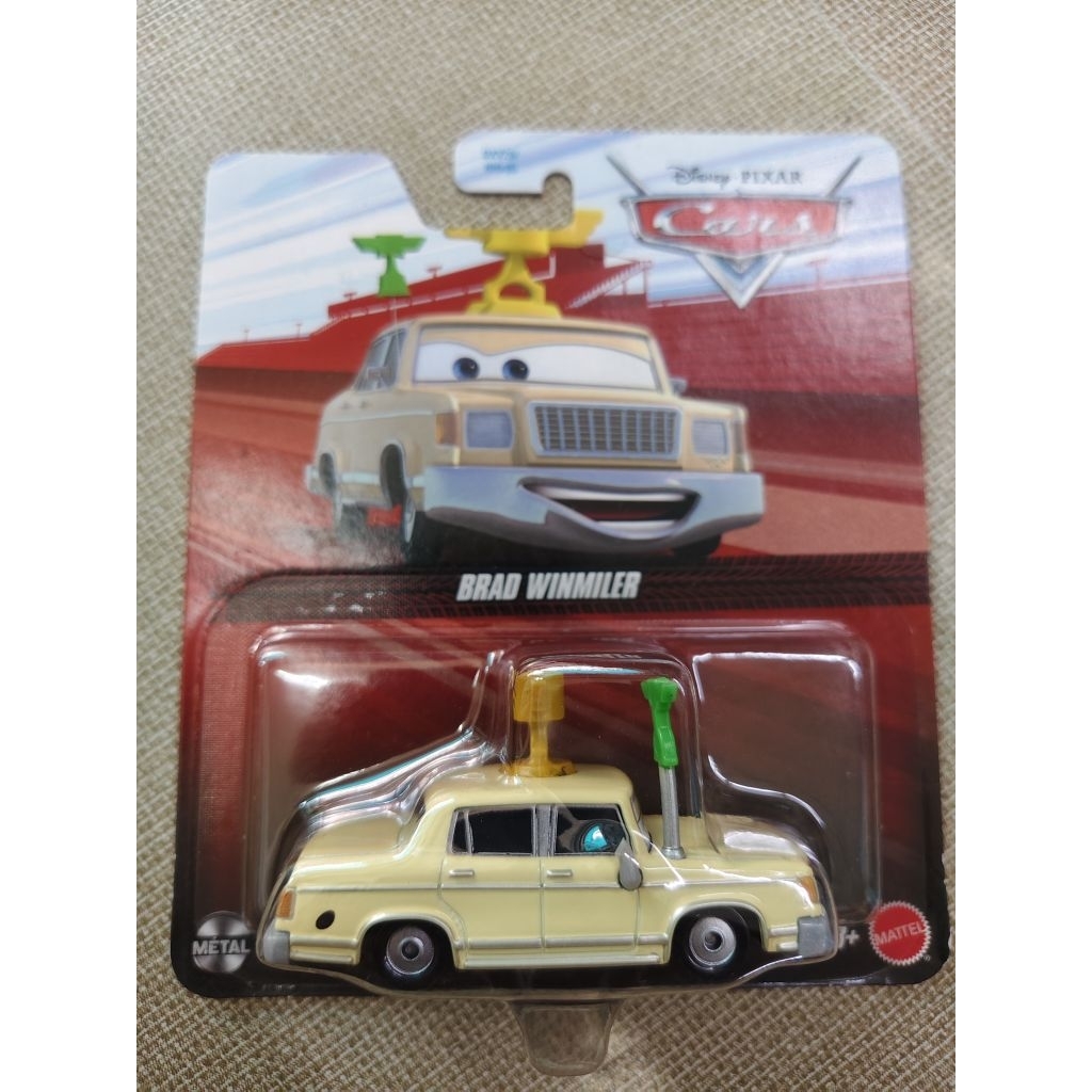 Brad Winmiler ซึ่งเป็นรถยนต์เหล็กหล่อ (die-cast) จาก Disney Pixar Cars ผลิตโดย Mattel 