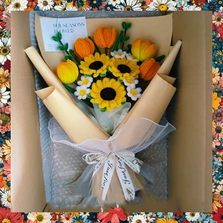 ช่อดอกทิวลิปลวดกำมะหยี่ แบบสำเร็จ ช่อของขวัญ วันรับปริญญา ของขวัญวันวาเลนไทน์ ของขวัญวันแม่