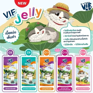 [12,48 ซอง] Felina Canino VIF อาหารเปียกแมว ไม่ใส่เกลือ ไม่ใส่สารกันเสีย 75 กรัม