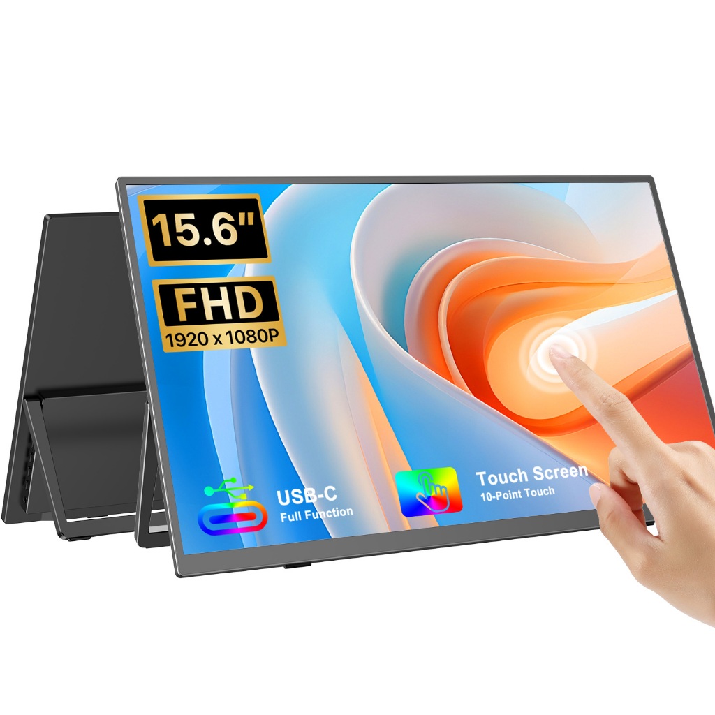 UPERFECT【ส่งจากประเทศไทย】หน้าจอสัมผัสแบบพกพา 15.6/18.5 นิ้วหน้าจอพกพา 1080p และแสงมุมกว้างสำหรับ ps4/xbox