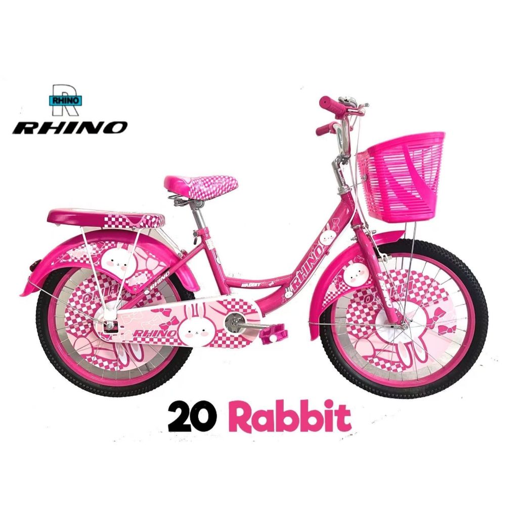จักรยานเด็ก จักรยานเด็กผู้หญิง 20 นิ้ว RABBIT  RIBBON ลายเจ้าหญิง (มีส่งแบบประกอบพร้อมขี่100%)