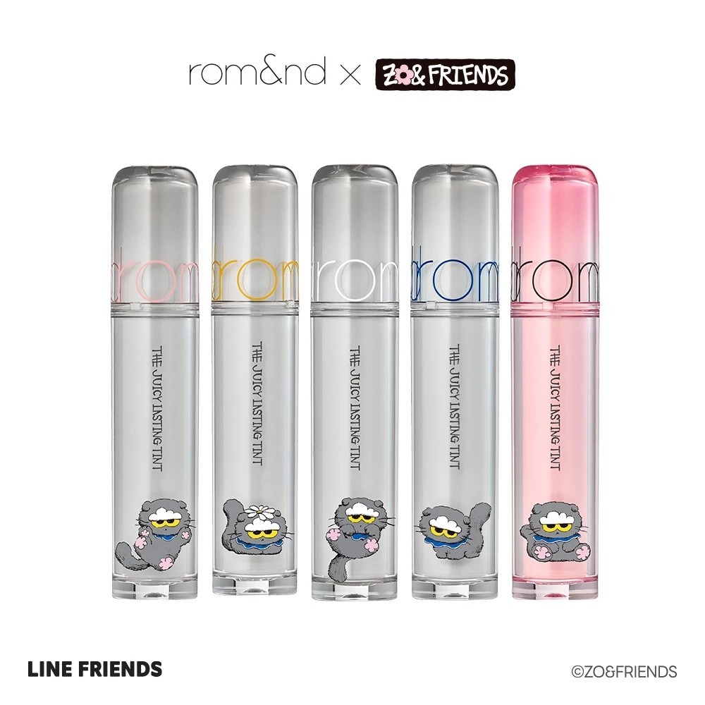 rom&nd X ZO&FRIENDS The Juicy Lasting Tint | Lip tint (4colors) — صورة 4