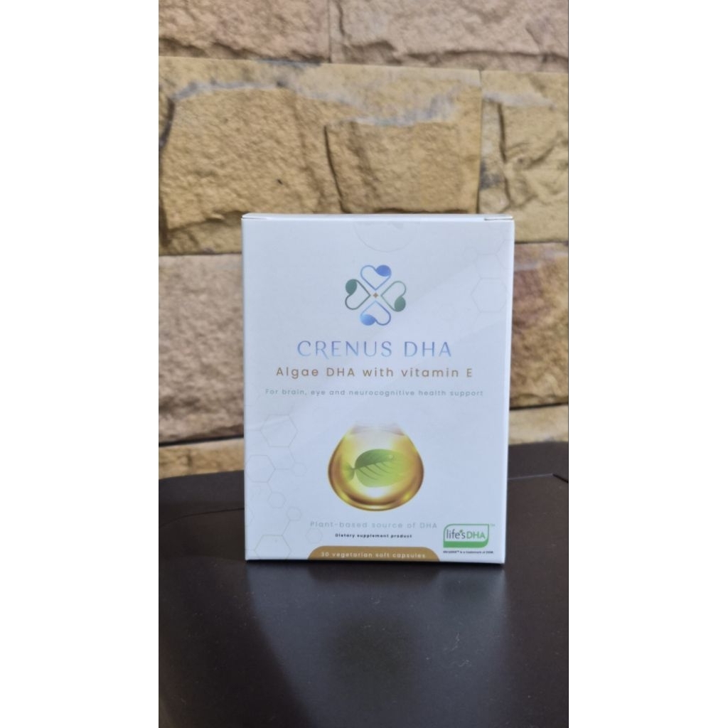 CRENUS DHA วิตามินจากสาหร่าย algae Omega-3 บำรุงสมอง จอประสาทตา พัฒนาของระบบประสาทของทารก ภูมิแพ้