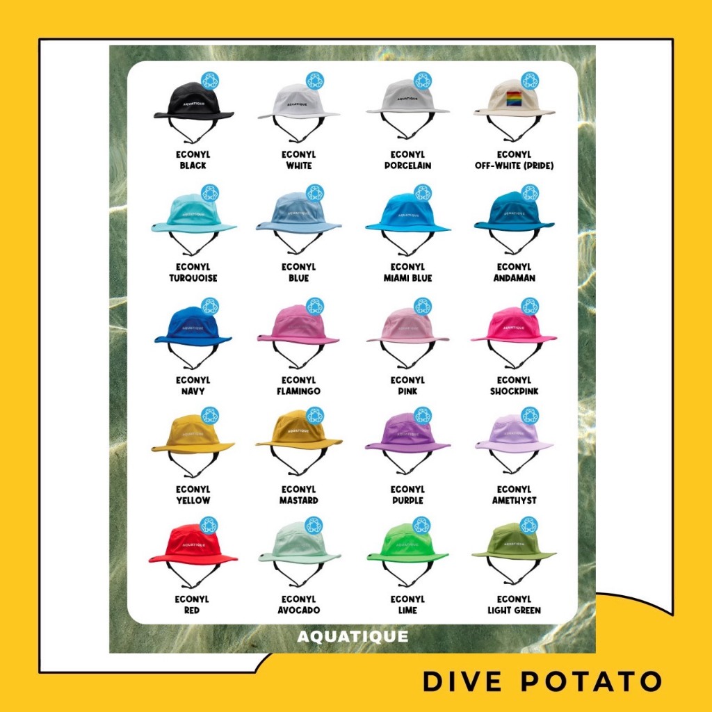 Aquatique Diving Hat Econyle Recycle materials