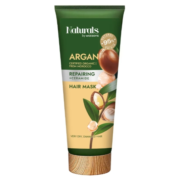 Naturals by Watsons เนเชอรัล บาย วัตสัน อาร์แกน รีแพร์ริ่ง แฮร์ มาสก์ 200มล.
