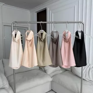 PT443 Bella Silky Satin เสื้อคล้องคอผ้าซาติน PROMTHONG