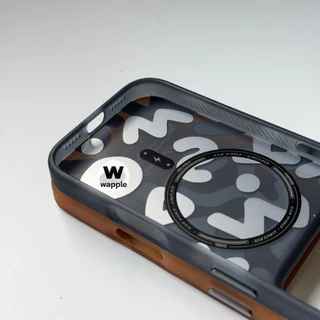 wapple-Case Magnetic Graffiti เคสโทรศัพท์แม่เหล็ก สำหรับรุ่นiPhone13ProMax- 17 17Air 17Pro 17ProMax