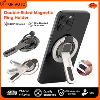 ที่วางโทรศัพท์แบบวงแหวนแม่เหล็กสองด้าน หมุนได้ 360° พร้อมปุ่…