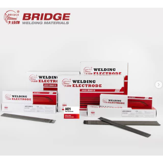ลวดเชื่อม BRIDGE ขนาด 3.2x350 มม.ลังละ 20กก เกรด E6013 / J421 สำหรับ เหล็กเหนียว กัลวาไนซ์