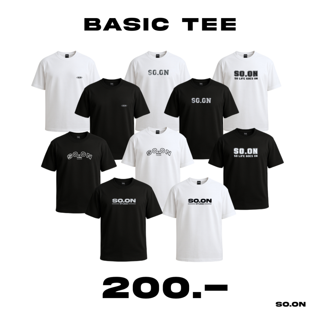 🔥SO.ON รวมเสื้อยืด Basic ทรง Oversize ขายดีที่ต้องมี!!!! V.2