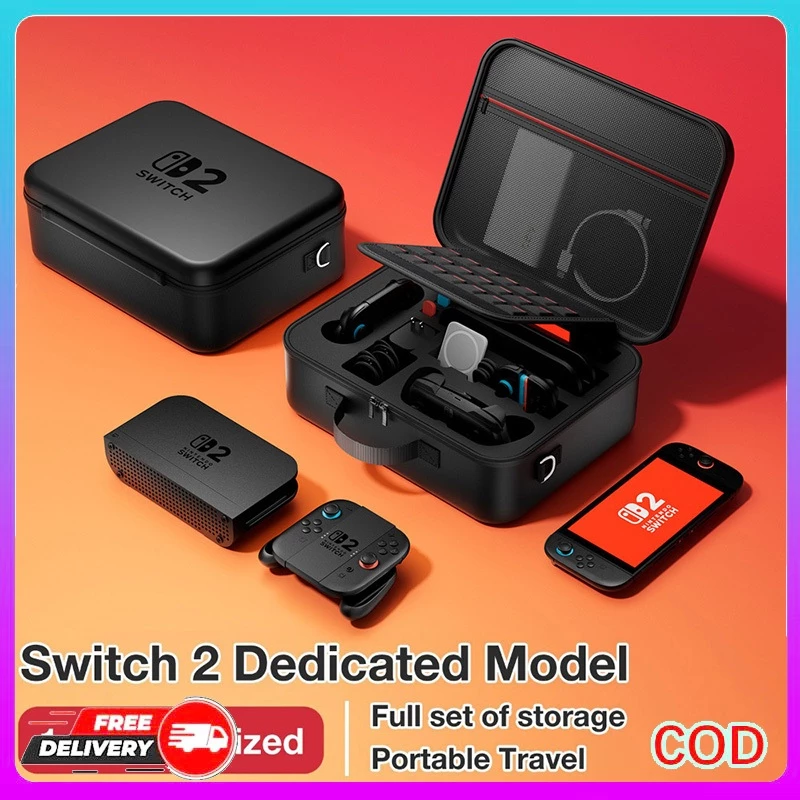 ชุดเก็บสัมภาระ Nintendo Switch2 (NS2) ความจุขนาดใหญ่ ชุดเต็ม เก็บเกม+อุปกรณ์ เคสป้องกัน สําหรับเกมส์