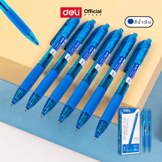 ปากกาลูกลื่น Deli รุ่น Q21 หมึกน้ำเงิน เขียนดี ด้ามสีน้ำเงิน ขนาด 0.7mm (จำหน่าย 1 แท่ง)