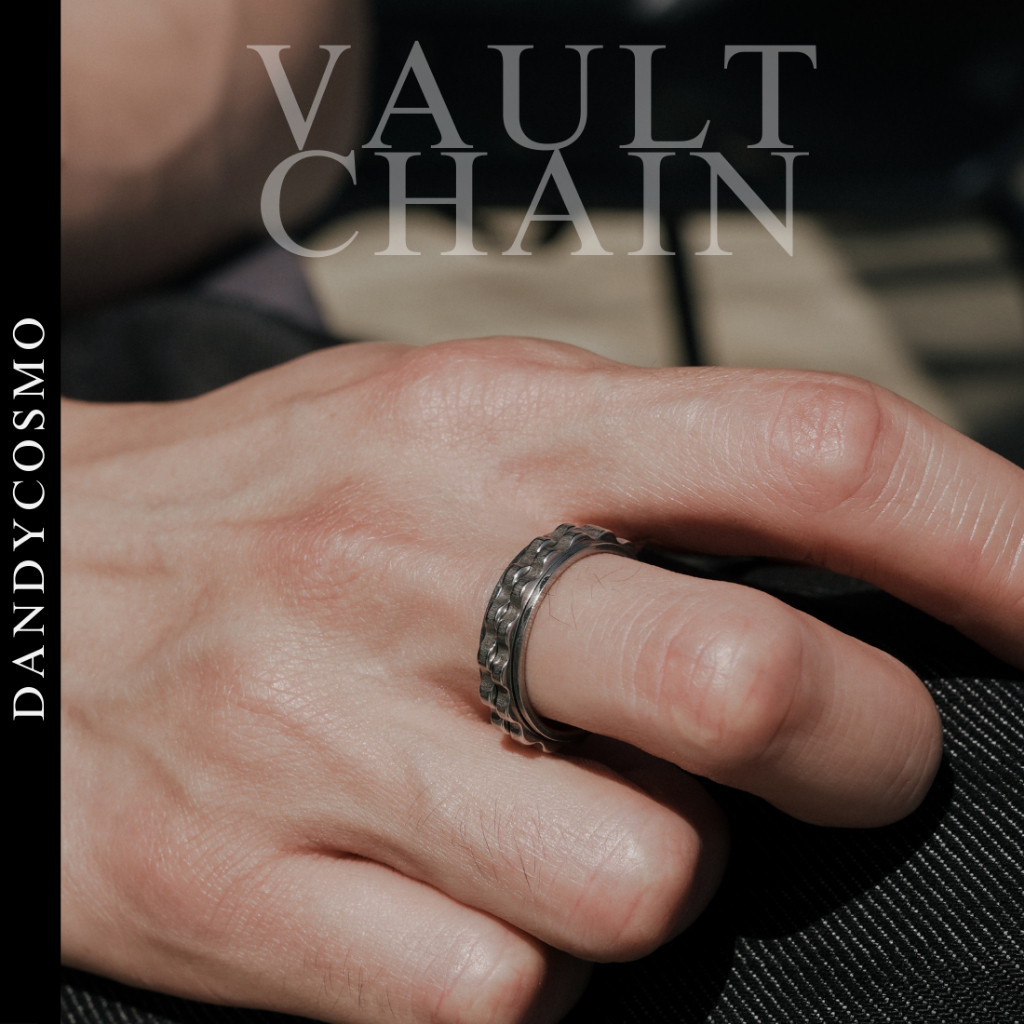DANDY COSMO | แหวน สแตนเลส รุ่น Vault Chain ดีไซน์สวย เป็นเอกลักษณ์