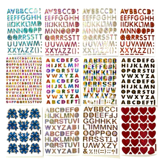🎾New Update🎾 สติ๊กเกอร์ตัวอักษร A-Z สติกเกอร์ขอบทอง สติ๊กเกอร์ม้อบแม้บวิ้งๆ สติกเกอร์90s Sticker *สั่งขั้นต่ำ 4 แผ่น*