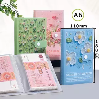 3D สมุดเก็บธนบัตร สมุดเงิน กระปุกออมสิน 100 โน๊ต ที่เก็บเงินสดและบิล ใช้ใส่ธนบัตร