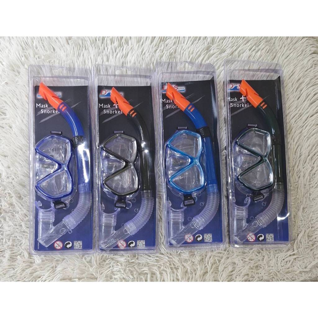 สน็อกเกิ้ลดำน้ำผู้ใหญ่แบบสีพื้น รุ่น 0594  (สำหรับผู้ใช้โครงหน้าเล็ก)