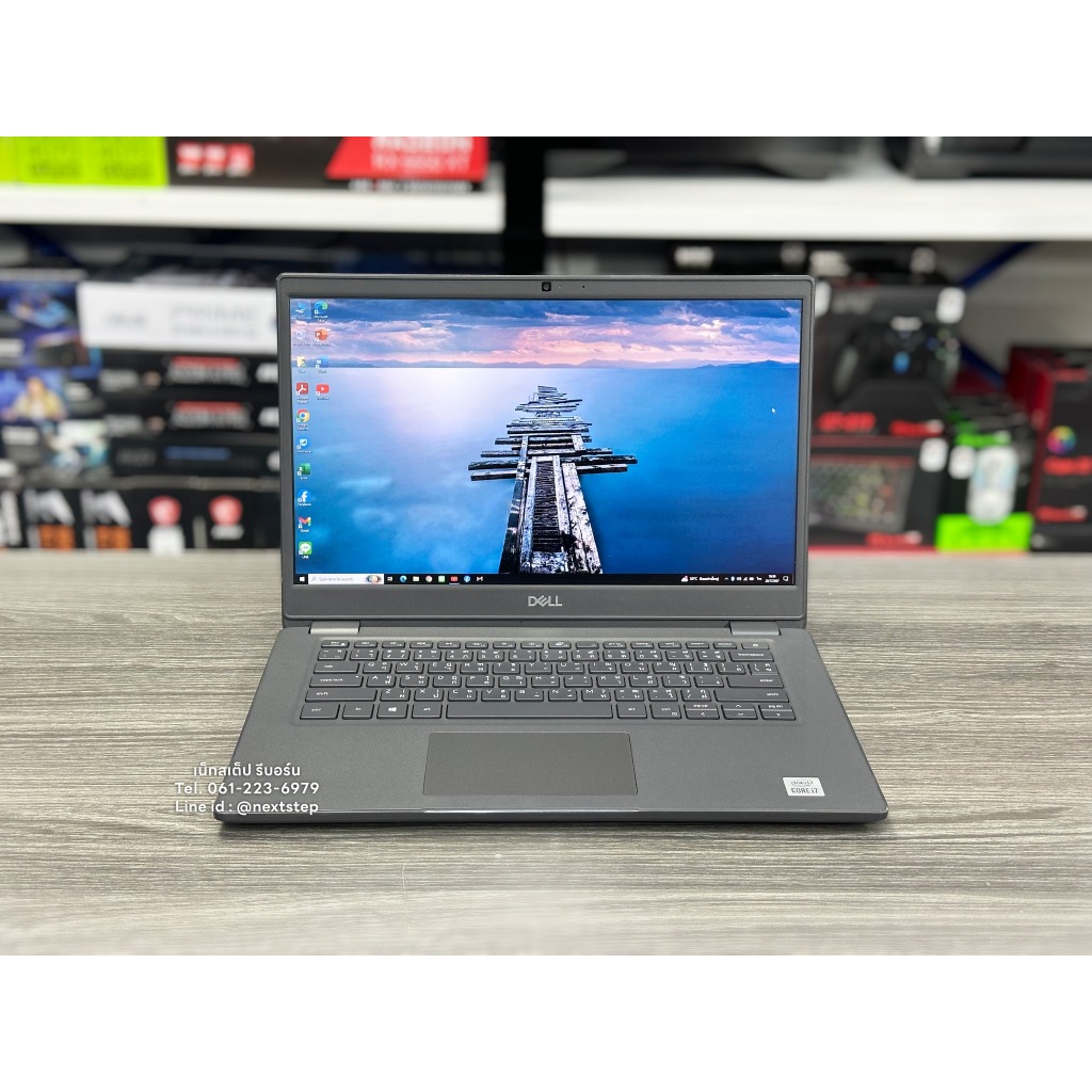 Notebook DELL Latitude 3410 i5-10210u Gen10 RAM 8GB / M.2 256GB/ หน้าจอ 14" FHD คีย์บอร์ดไฟ เครื่องส