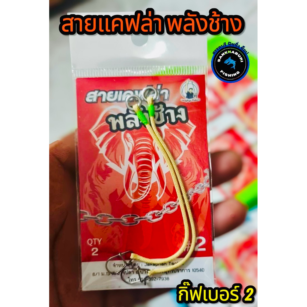 สายแคฟล่า ตกปลาชะโด กิ๊ฟเบอร์ 2 (พลังช้าง) ราคา ถูกที่สุด ดีลบีเคเค