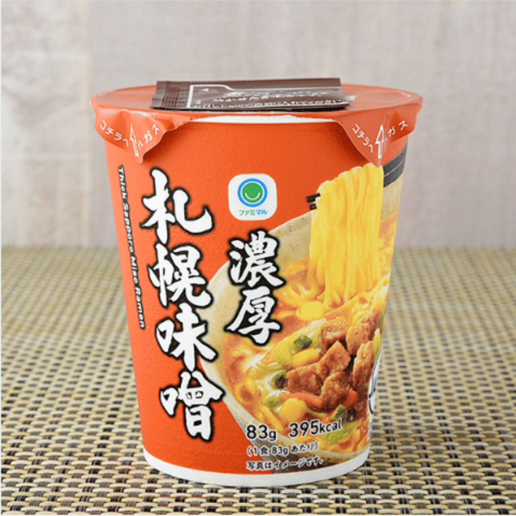 FamilyMart Rich Sapporo Miso Ramen Hokkaido Style Garlic Miso Instant Cup Noodles Japanese