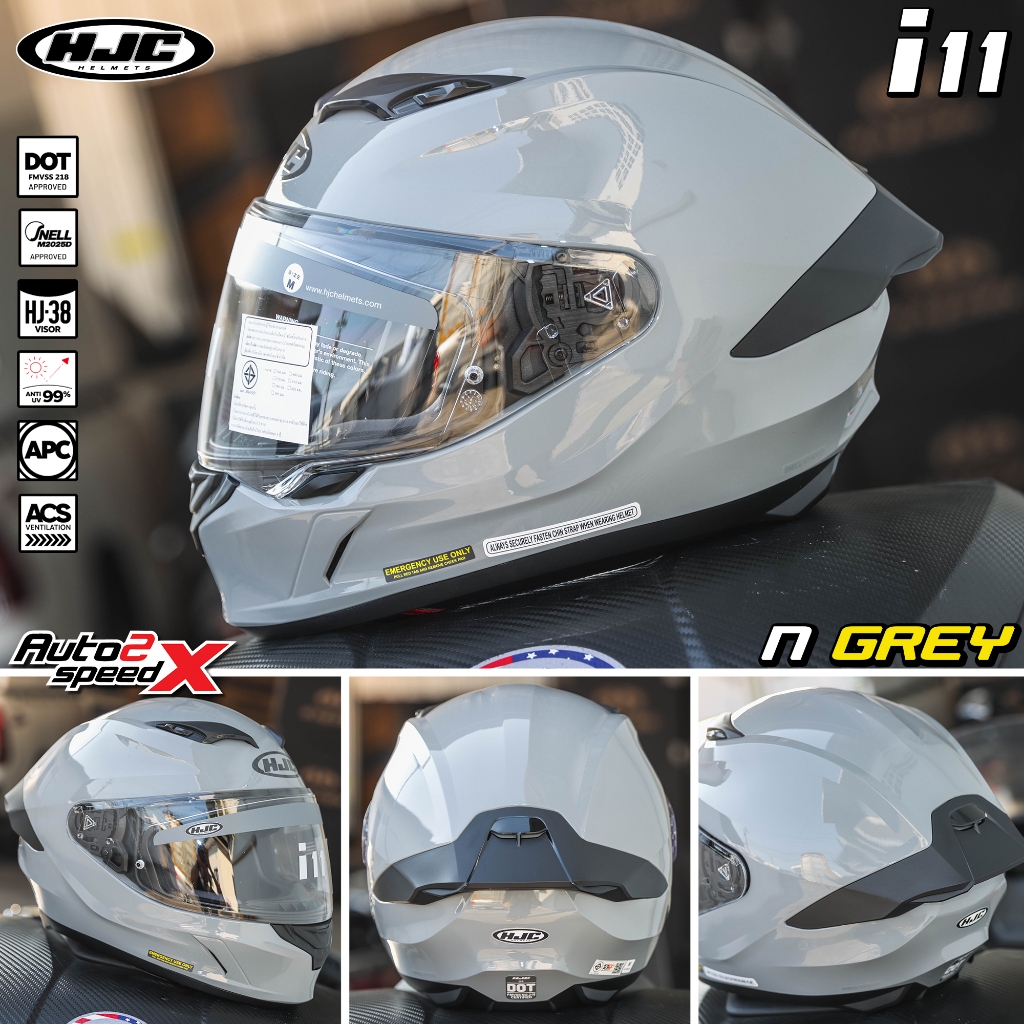 หัวโต มีไซส์ M-5XL หมวกกันน็อค HJC i11 รุ่นใหม่ล่าสุด มาตรฐาน SNELL และ DOT - รูปที่ 6
