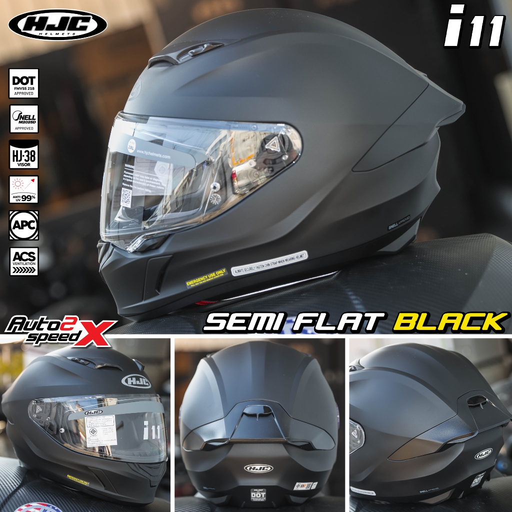 หัวโต มีไซส์ M-5XL หมวกกันน็อค HJC i11 รุ่นใหม่ล่าสุด มาตรฐาน SNELL และ DOT - รูปที่ 7