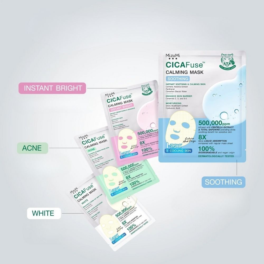 Mizumi Cicafuse Calming Mask มิซึมิ ซิก้าฟิวส์ คาร์มมิ่ง มาสก์ 30ml. ราคา ถูกที่สุด ดีลบีเคเค แกลเลอรีภาพที่ 3