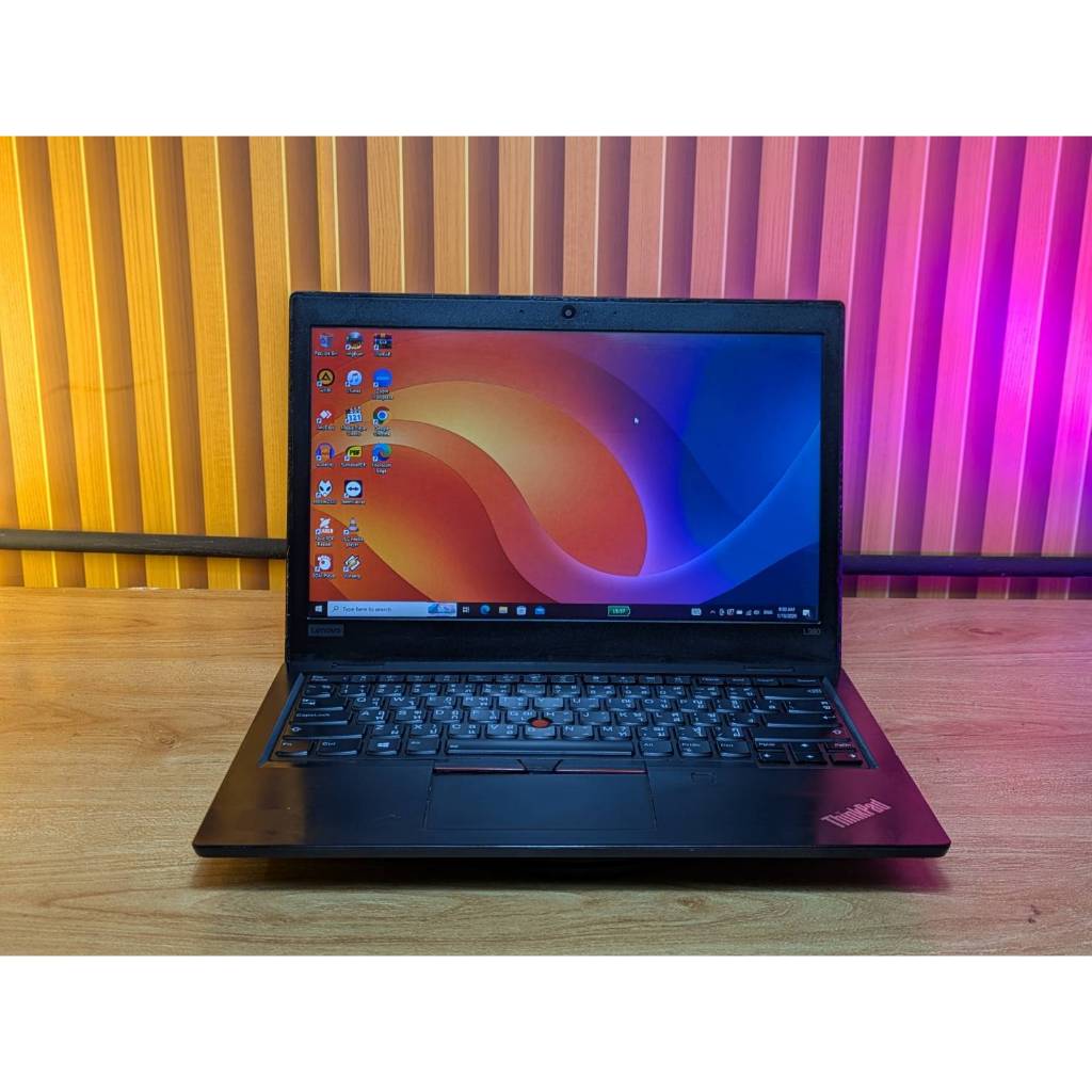 second hand notebook  Lenovo Thinkpad L390  สเปก intel Core i7-8565U (gen8)   Ram 8 GB SSD 250 GB
