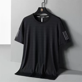 เสื้อยืดผู้ชายแขนสั้นผ้ายืดทรงหลวมมีหลายสีสไตล์วินเทจ รุ่น SGY-032