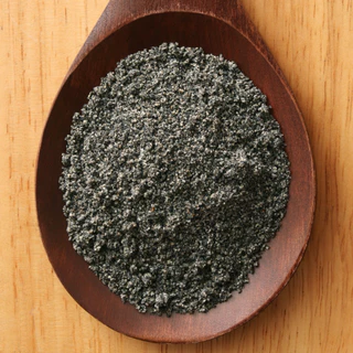 ผงงาดำคั่วบด 100% ( ROASTED BLACK SESAME POWDER )