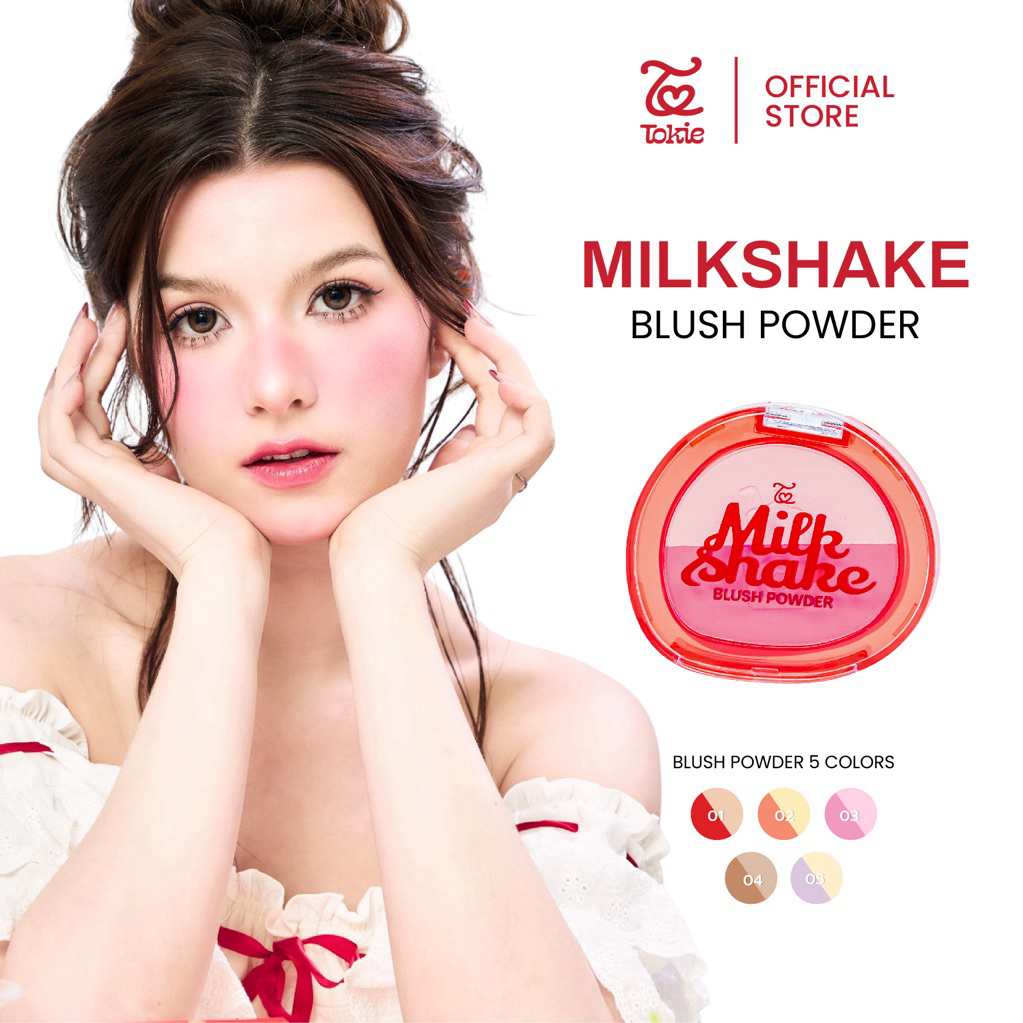 TOKIE MILKSHAKE BLUSH POWDER โทกี้ มิลค์เชค บลัช พาวเดอร์