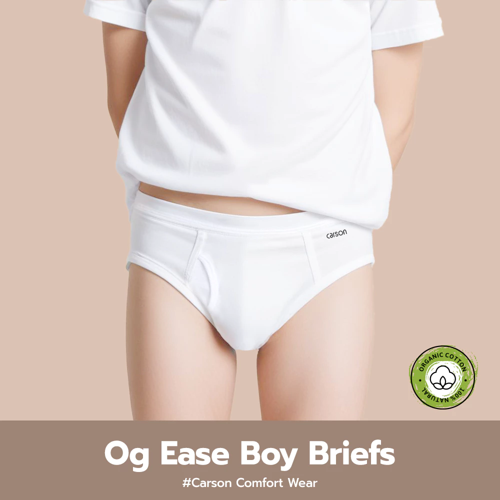 กางเกงในเด็กชาย Carson Kids Cotton organic แพ็ค 3 ตัว