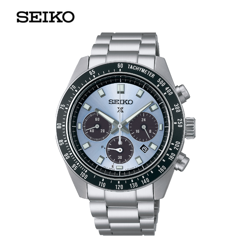 SEIKO PROSPEX SOLAR SPEEDTIMER นาฬิกาข้อมือ (ไซโก) รุ่น SSC935P ขนาด 41.1 mm. สีฟ้า
